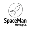 SpaceMan Moving Co. rocket logo